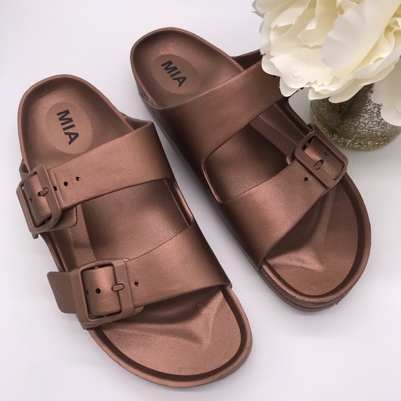 mia jasmin dual buckle sandal